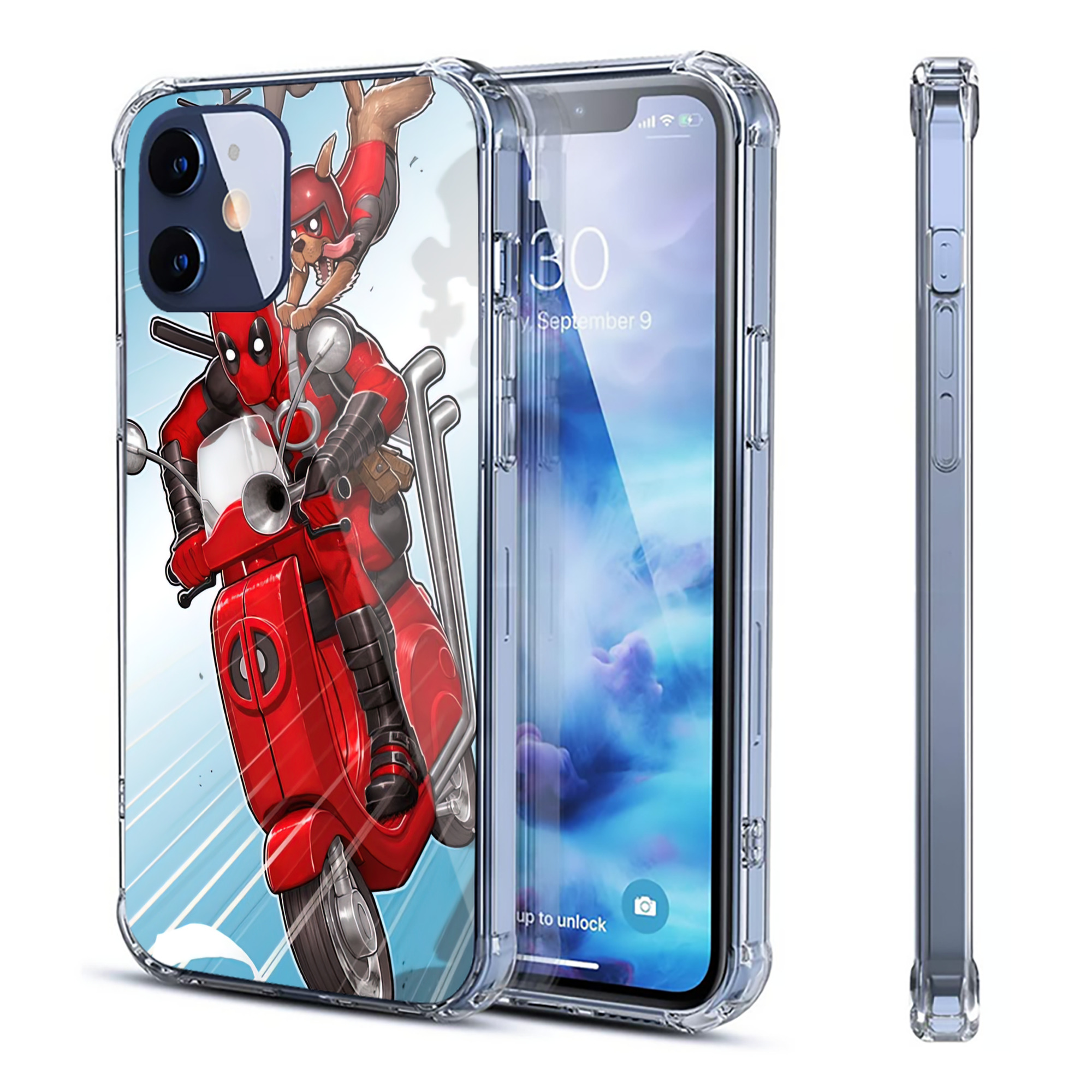 （画像用） Deadpool デッドプール 【iPhone 12シリーズ対応】透明スマホケース（クリアソフトケース）